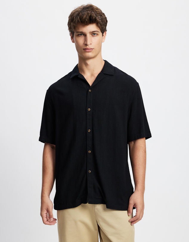 Staple Superior - Newport Textured Linen Blend Shirt