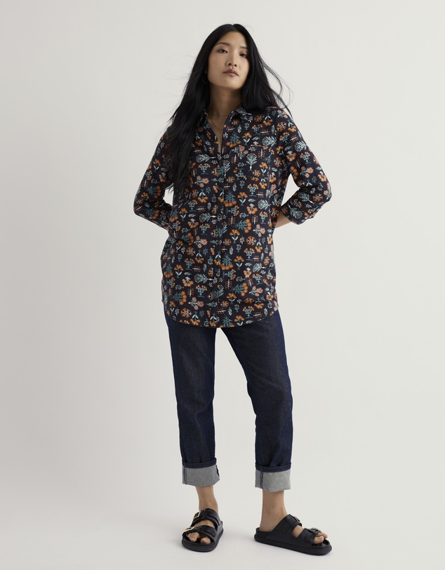 Seasalt - Dove Plant 3/4 Sleeve Tunic