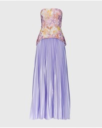 JUSTIN TONG - Cascade Pleated Gown
