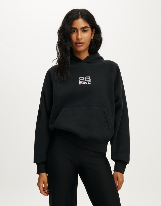 Cotton On Body Active - Plush Premium Graphic Raglan Hoodie