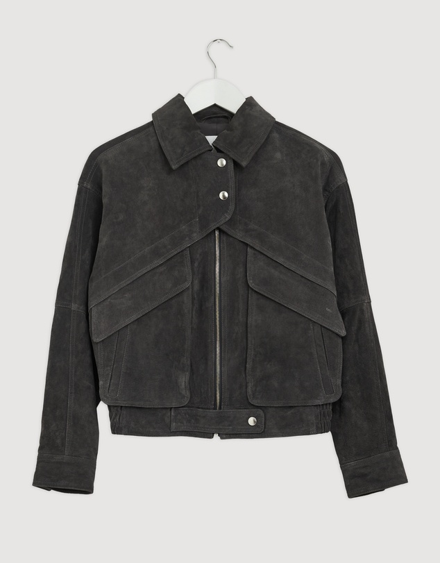 Revibe - Repaired ENA PELLY Emma Utility Suede Jacket - AU 6