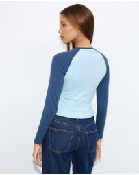 Dazie - Playball Long Sleeve Raglan T-Shirt
