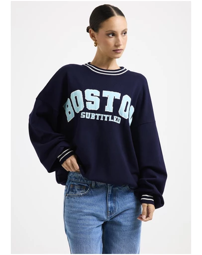 Subtitled - Andrina Oversized Crew Neck Sweater