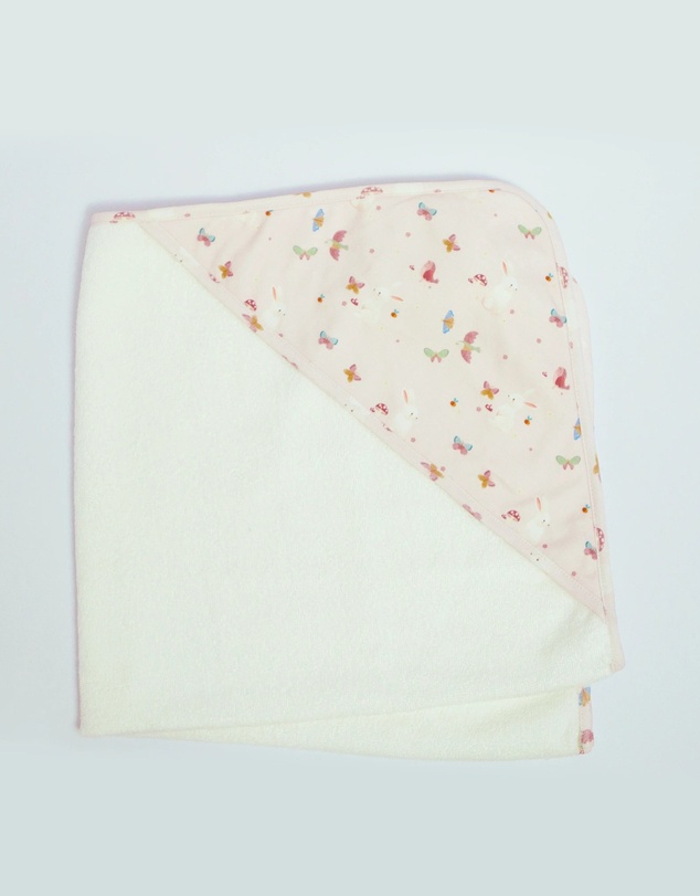 Little Stuff - Butterfly Garden Hooded Towel
