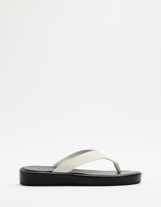 AERE - Leather Platform Thongs