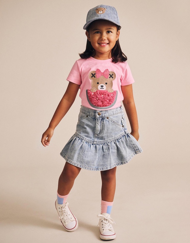 Huxbaby - Dreamy Denim Frilly Skirt - Kids