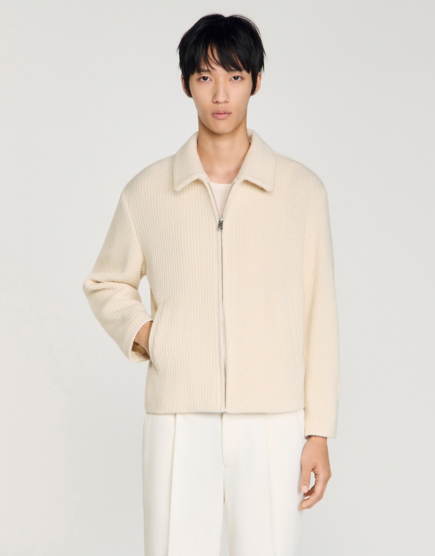 Sandro - Minimal Knit Jacket