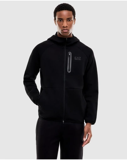 Emporio Armani EA7 - Natural Ventus7 Full-Zip Hoodie