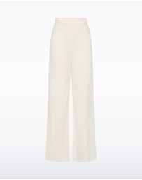 Carla Zampatti - Ivory Starlight Twill Tuck Front Pant