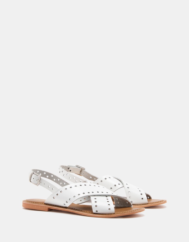 Just Because - Malita Leather Slingback Sandals