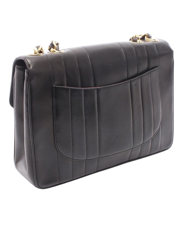 Pre-Loved by Azura Reborn - Pre-Loved CC Vertical Quilt Lambskin Mademoiselle Chain Flap