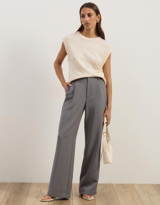 Atmos&Here - Sammie Straight Leg Tailored Pants