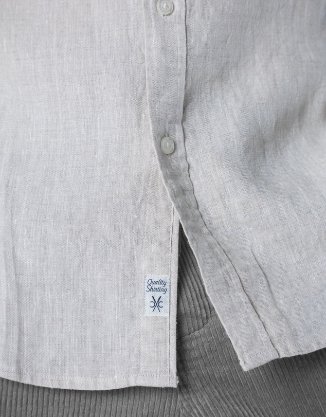 Coast Clothing - Long Sleeve Linen Shirt in Natural Sand