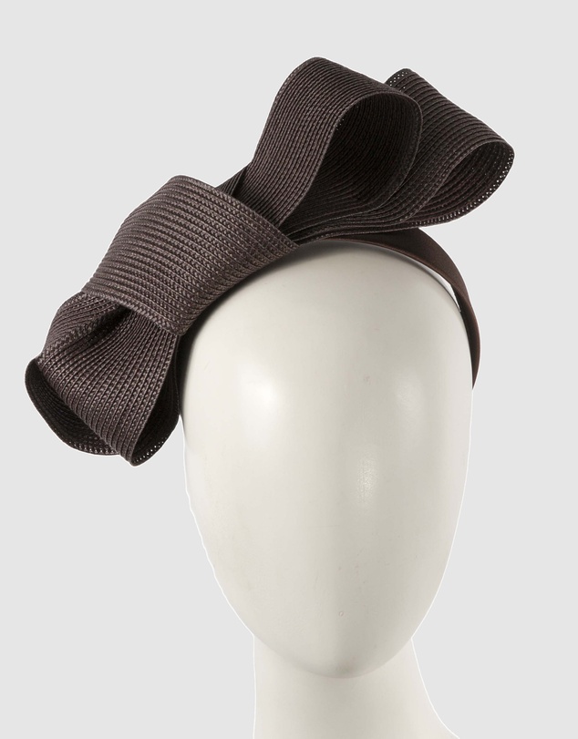 Max Alexander - Chocolate Bow Racing Fascinator