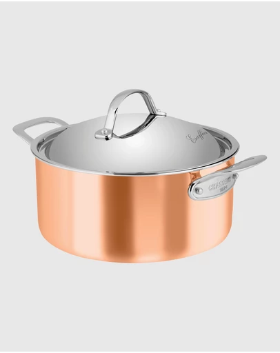 Chasseur - Escoffier Induction Casserole 24 x 11.5cm/4L - Copper