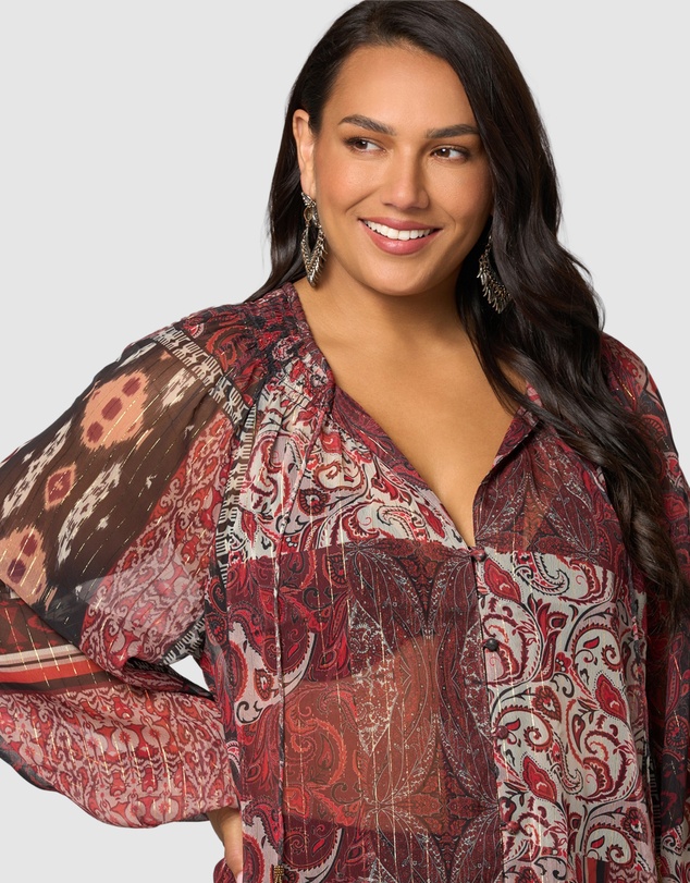 The Poetic Gypsy - Aurora Drift Blouse
