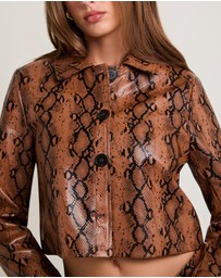 Alice In The Eve - Stassy Snake PU Coat