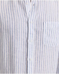Sportscraft - Marco Long Sleeve Linen Stripe Shirt
