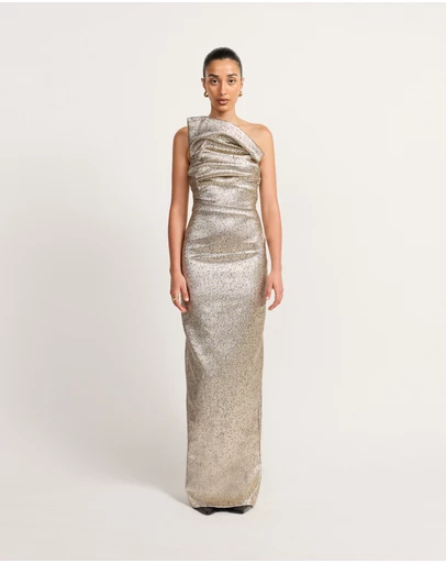 TOJHA - Tacoma Dress - Metallic Champagne