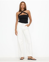 Dazie - Rome Baggy Low Rise Denim Jeans