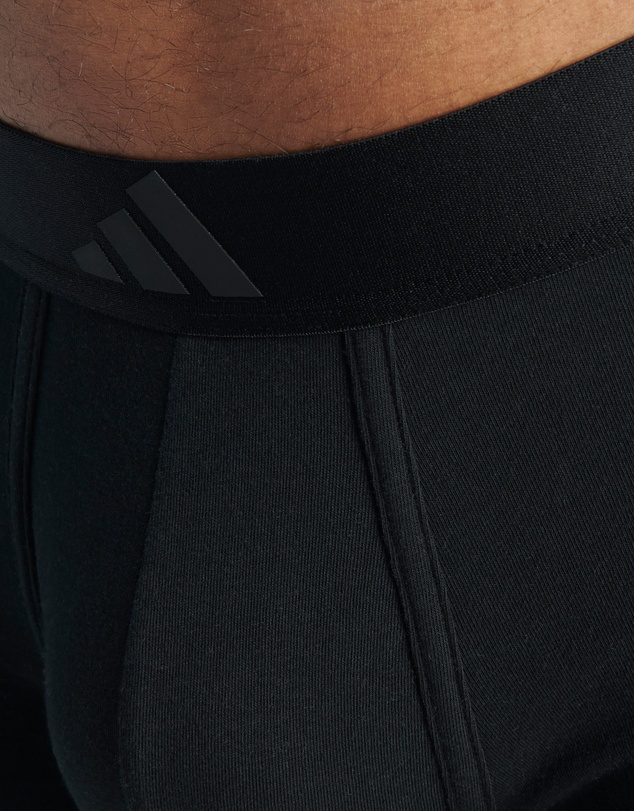 adidas Sportswear - 2 Pack Active Flex Cotton 3 Stripes Low Rise Trunk Underwear
