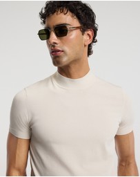 Calibre - Slim Tech Knit T-shirt Parchment
