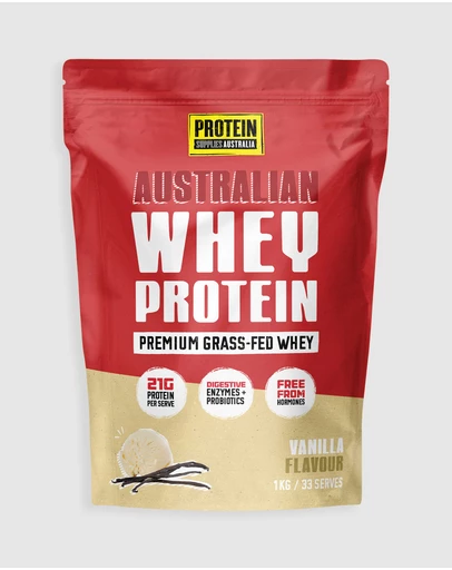 Protein Supplies Australia - Vanilla Australian Whey Protein - 1kg