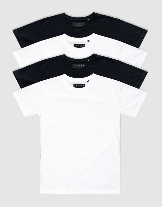 Xander - 4-Pack Blanc Tee - Youth
