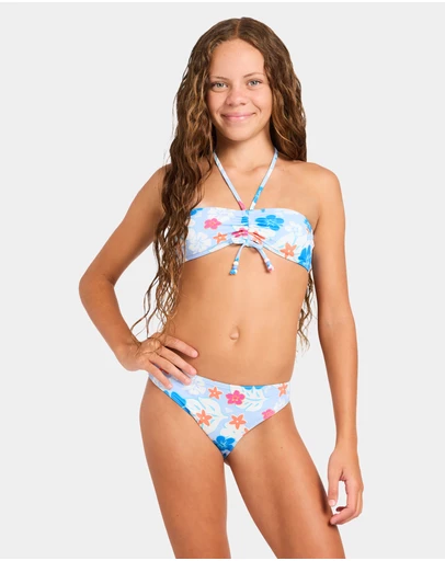 Roxy - Girls 8 to 16 Heritage Cool Bandeau Two Piece