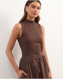 Atmos&Here - Annie Contrast Midi Dress