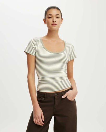 Cotton On - Everyday Smooth Scoop Neck Tee
