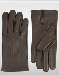 DENTS - Bath Three-Point Cashmere-Lined Leather Gloves