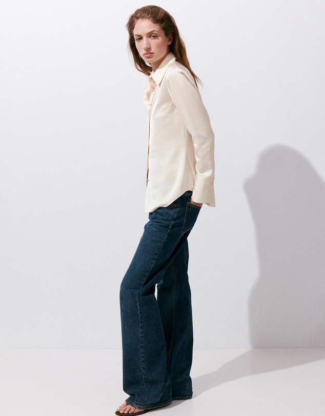 M.N.G - Satin Finish Flowy Shirt