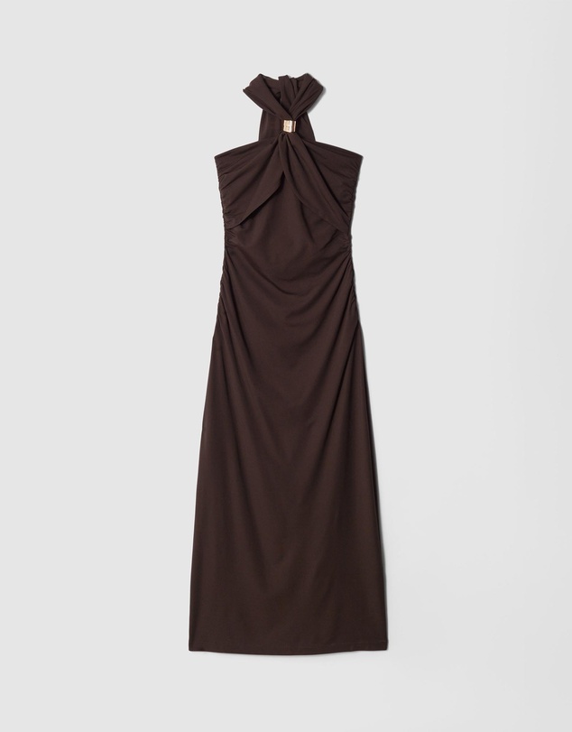 & Other Stories - Halterneck Midi Dress