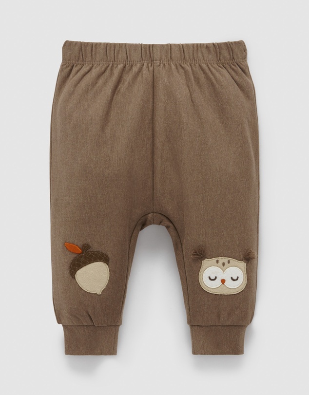 Purebaby - Thick Legging with Applique -Kids-Babies
