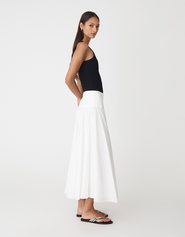 Forcast - Deb Cotton Midi Full Skirt