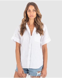 CAMIXA - FEBE Short Sleeve Linen shirt