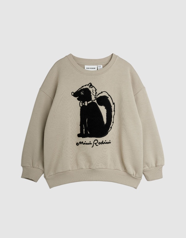 Mini Rodini - Skunk Chenille Sweatshirt