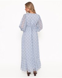 Petal & Pup - Cassina Maxi Dress - Blue Plaid