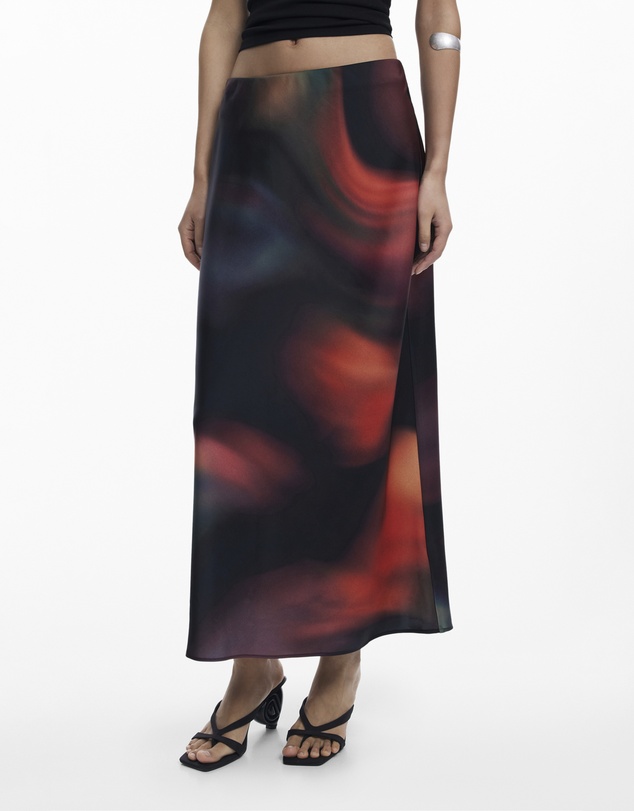 Desigual - Long Skirt with print