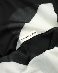 Morgan & Taylor - Primavera Beach Sarong in Black and White