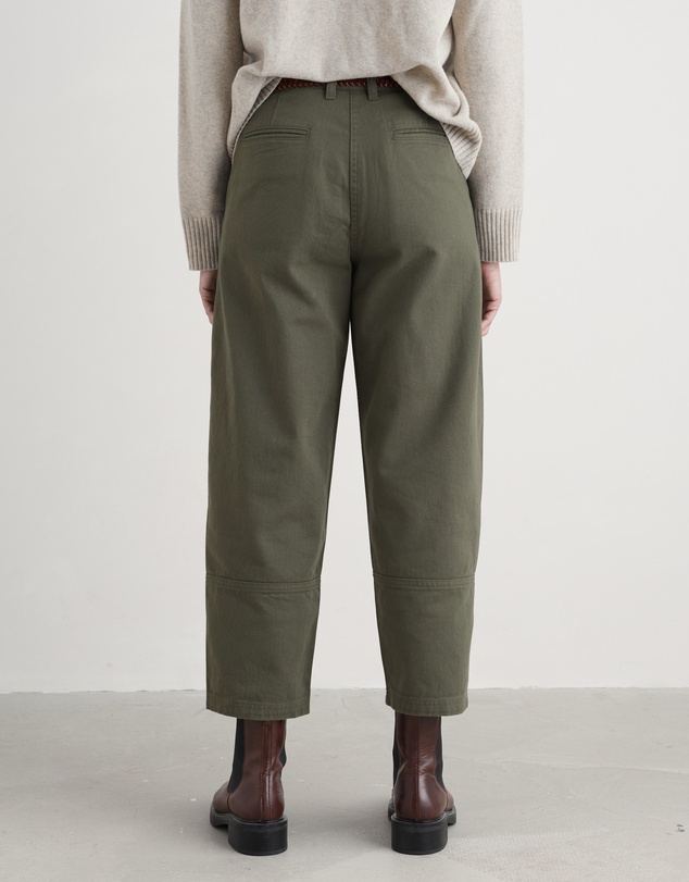 Seasalt - Seasalt Cornwall Green Painted Forms Trouser