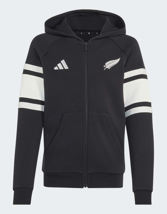 adidas Performance - All Blacks Leisurewear Full Zip Hoodie Youth Kids
