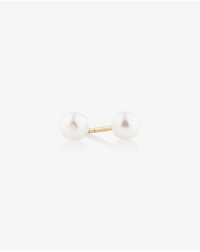 Michael Hill - Round Cultured Freshwater Pearl Studs in 10kt Yellow Gold