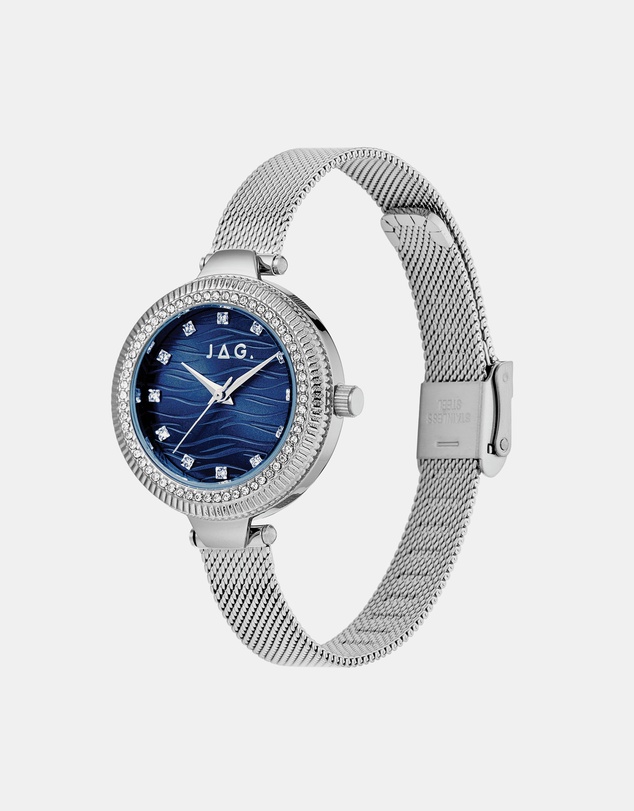 Jag - Maddy Womens Blue Dial 31mm Silver Watch