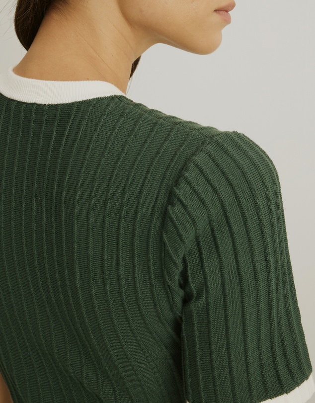 Atmos&Here - Kendra Contrast Knit Midi Dress