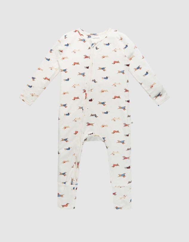 Kynd Baby - Day Or Night Onesie in Dachshund