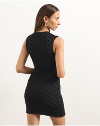 Atmos&Here - Janie Polkadot Mesh Mini Dress
