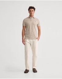 Oxford - Milo Printed Jersey Polo With Pocket