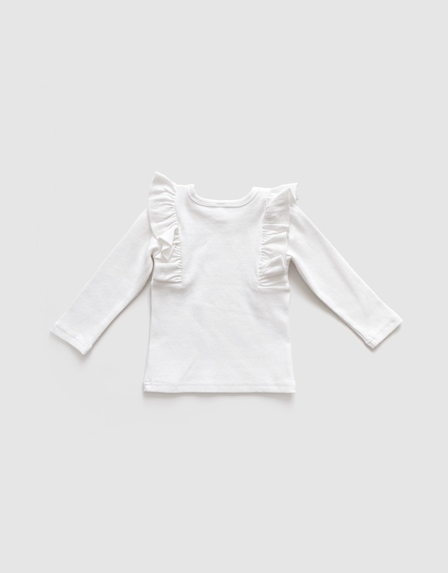 WITH LOVE FOR KIDS - Shimmy Thick Ribbed Long Sleeve Top - Kids